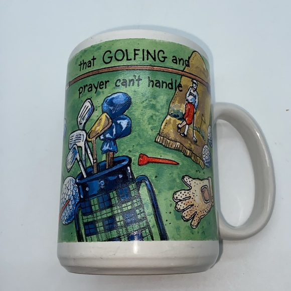 Golf Theme Coffee Mug With Inspirational Text Religious - Picture 2 of 4
